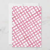 アイスクリームトラック子供の誕生日パーティーモダンピンク 招待状 (裏面)