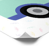 アイスクリームトラック誕生日ウェルカムサイン ポスター (角)