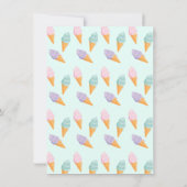 アイスクリームトラック誕生日パーティーの招待状 招待状 (裏面)