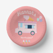アイスクリームトラック誕生日パーティー ペーパーボウル (正面)