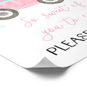 アイスクリームトラック誕生日好意サイン ポスター (角)