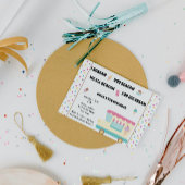 アイスクリームトラック誕生日招待状 招待状