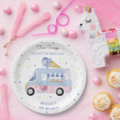 アイスクリームトラック2スクープの2番目の誕生日 ペーパープレート (パーティー)