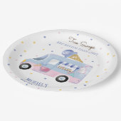 アイスクリームトラック2スクープの2番目の誕生日 ペーパープレート (アングル)