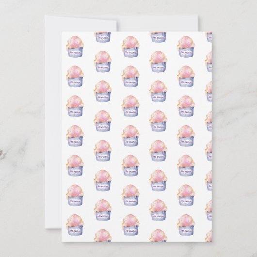 アイスクリームトラック2スクープの2番目の誕生日 招待状 (裏面)