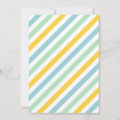 アイスクリームトラック3スクープのおもしろい3日の誕生日 招待状 (裏面)