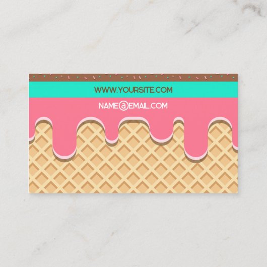 アイスクリームトラック 名刺 (裏面)