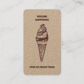 アイスクリームトラック 名刺 (正面)