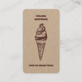 アイスクリームトラック 名刺