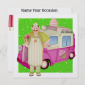 アイスクリームトラック – SRF 招待状 (正面/裏面)