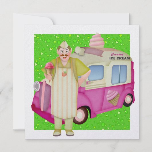 アイスクリームトラック – SRF 招待状 (正面)