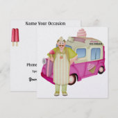 アイスクリームトラック – SRF 招待状 (正面/裏面)