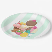 アイスクリームトリオネオポリタン風味 ペーパープレート (アングル)