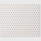 アイスクリームトリプルスコップピンクパターンギフトラップ ラッピングペーパー (フラット)