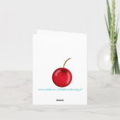 アイスクリームトリートノートカード サンキューカード (裏面)