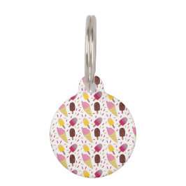 アイスクリームドッグIDラベル ペット　ネームタグ