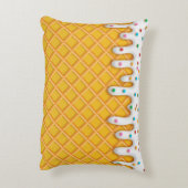 アイスクリームドリップワッフルコーン アクセントクッション (裏面(縦))