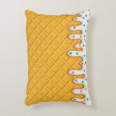 アイスクリームドリップワッフルコーン アクセントクッション (正面(垂直))