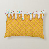 アイスクリームドリップワッフルコーン アクセントクッション (裏面)