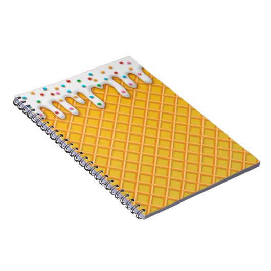 アイスクリームドリップワッフルコーン ノートブック (右側)