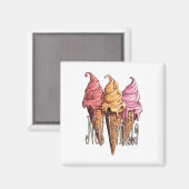 アイスクリームノットバニラライフスタイル マグネット (正面/裏面)