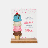 アイスクリームハズキスブライダルシャワーゲーム アクリルサイン (正面)