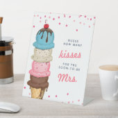 アイスクリームハズキスブライダルシャワーゲーム 台座サイン (インサイチュ)