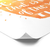 アイスクリームハピネス水カラータイポグラフィ ポスター (角)