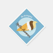 アイスクリームハロー名前をカスタムする&カラー紙ナプキン スタンダードカクテルナプキン (角)