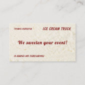 アイスクリームバニラとダークレッド 名刺 (正面)