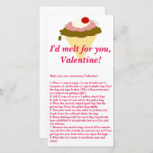 アイスクリームバレンタインデーカード シーズンカード (正面/裏面)