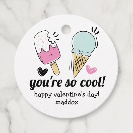 アイスクリームバレンタイン フェイバータグ (正面)