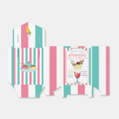 アイスクリームバースデーパパーソナライズされたーティ フェイバーボックス (折り畳みなし)