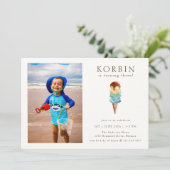 アイスクリームバースデーパーティフォト招待状 招待状 (スタンド正面)