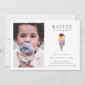 アイスクリームバースデーパーティフォト招待状 招待状 (正面)