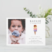 アイスクリームバースデーパーティフォト招待状 招待状 (スタンド正面)