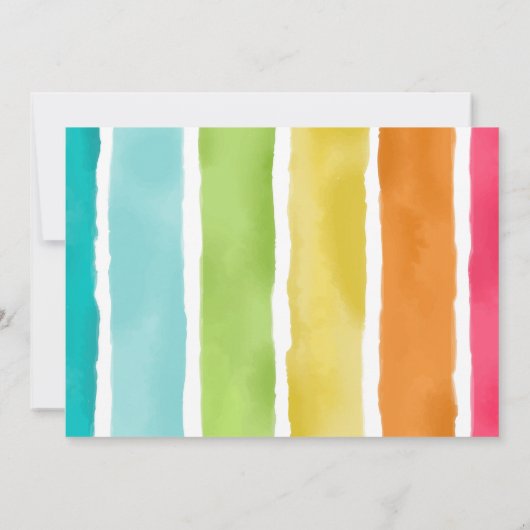 アイスクリームバースデーパーティーの写真 招待状 (裏面)