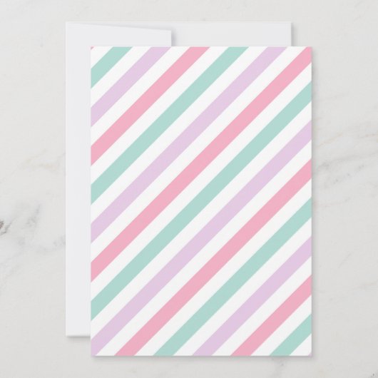 アイスクリームバースデーパーティーアイスクリームトラック誕生日 招待状 (裏面)