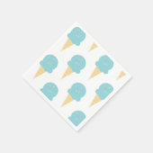 アイスクリームバースデーパーティーコーン スタンダードカクテルナプキン (角)