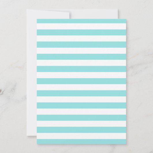 アイスクリームバースデーパーティーピンクとターコイズ 招待状 (裏面)