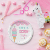 アイスクリームバースデーパーティー紙プレート ペーパープレート (パーティー)