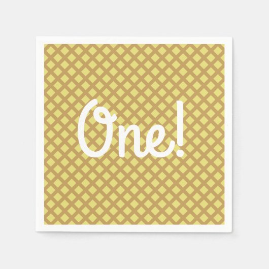 アイスクリームバースデーパーティー スタンダードカクテルナプキン (正面)