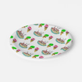 アイスクリームバースデーパーティー ペーパープレート (アングル)