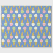アイスクリームバースデーパーティー ラッピングペーパー (フラット)
