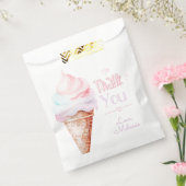 アイスクリームバースデーパ感謝していーティー フェイバーバッグ (封をした状態)