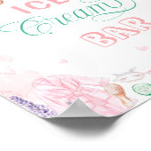 アイスクリームバースパ誕生日パーティー ポスター (角)