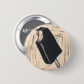 アイスクリームバーボタン 缶バッジ (正面&裏面)