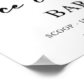 アイスクリームバー結婚の看板ポスター ポスター (角)