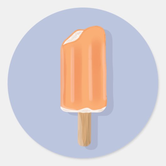 アイスクリームバー ラウンドシール (正面)