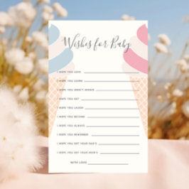 アイスクリームパステルジェンダーベビーのリビールの願い